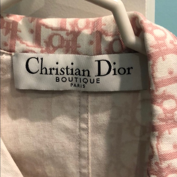 Authentic Dior pink white logo jacket size 4/36 - Picture 5 of 8